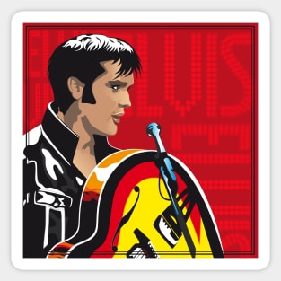 Elvis Presley 1968 Comeback Special Pop Art Sticker